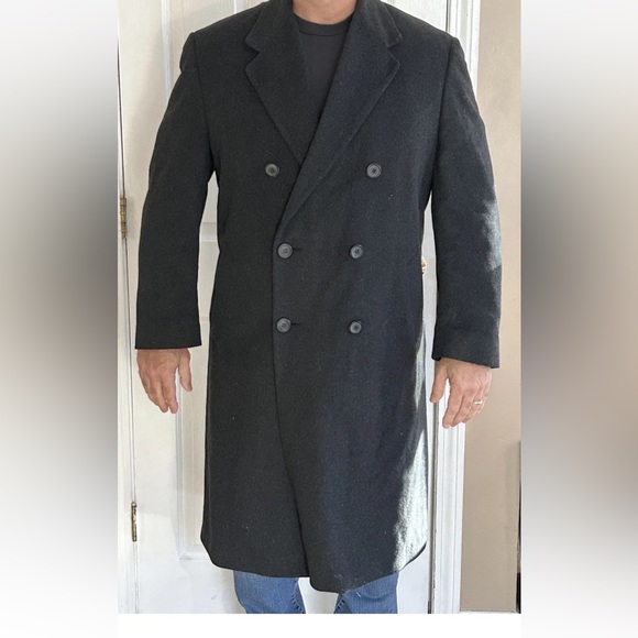 Ralph Lauren Other - Ralph Lauren Mens Double Breasted Charcoal Gray  Wool Over Coat sz 48